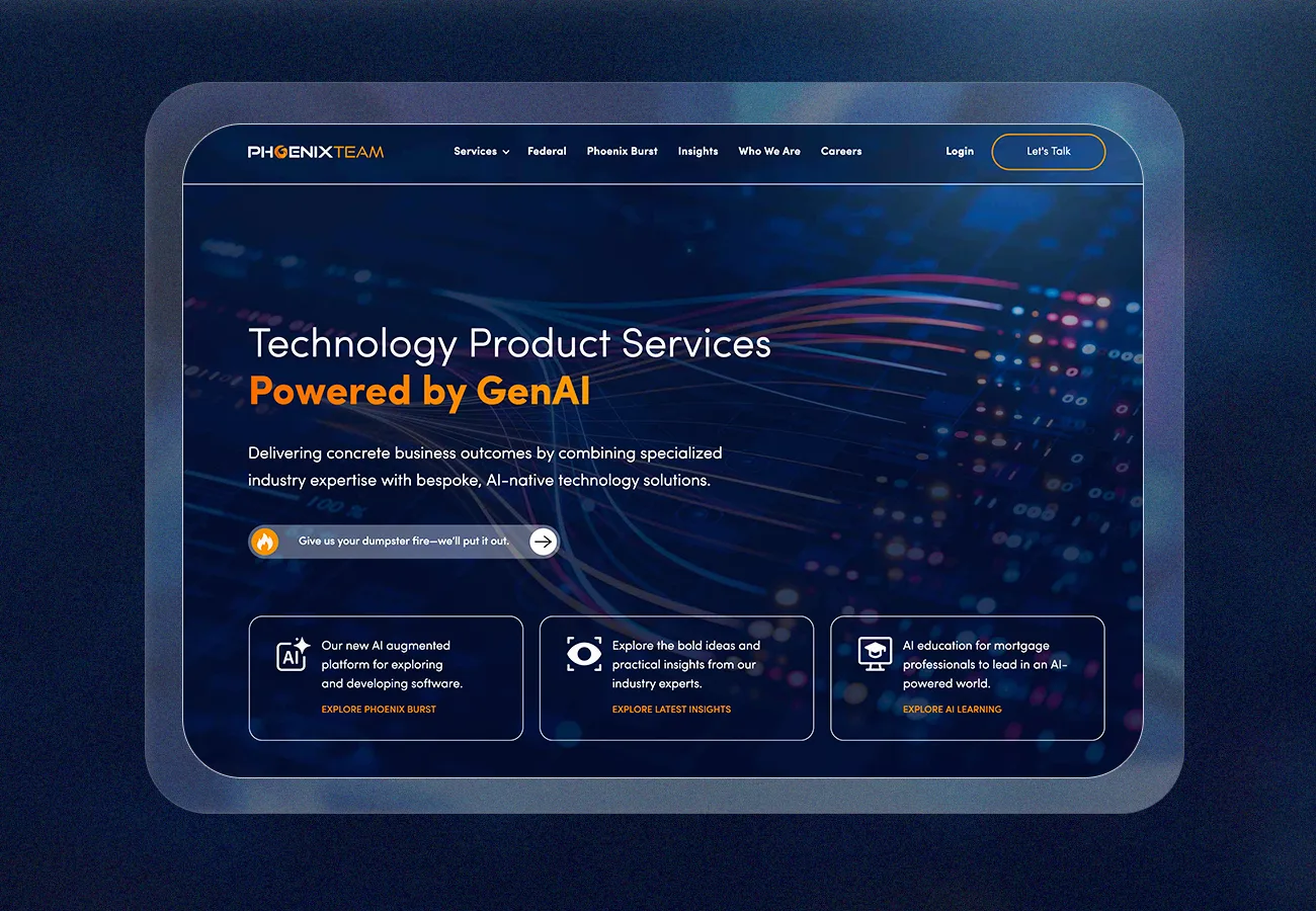 Header image for "Built for What’s Next: Welcome to the New PhoenixTeam Website"