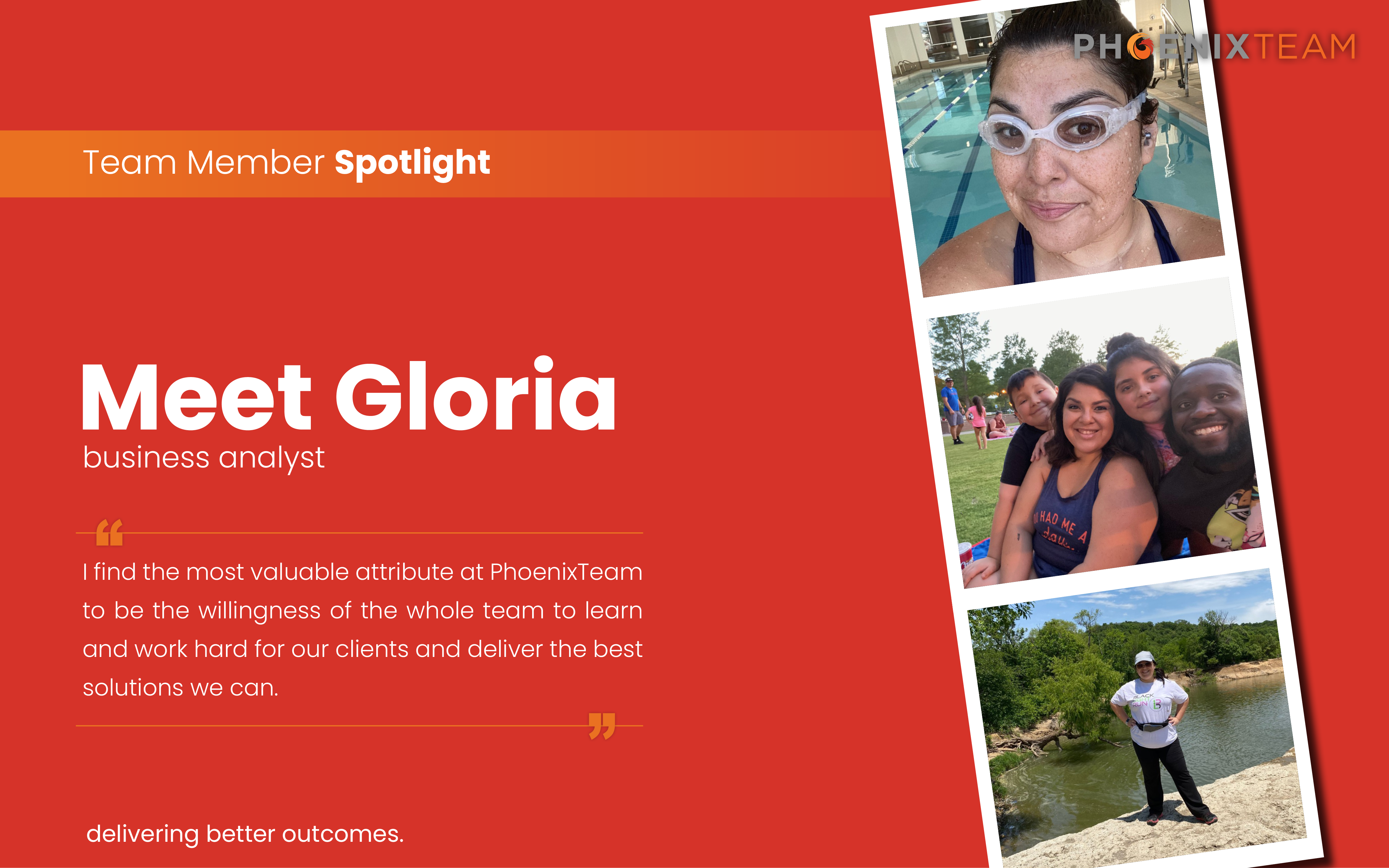 PhoenixTeam Employee Spotlight Graphic – Gloria