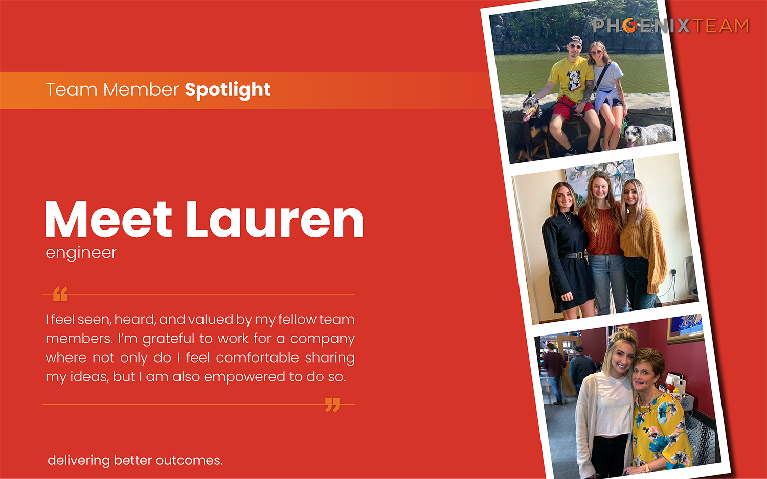 PhoenixTeam Employee Spotlight Graphic – Lauren