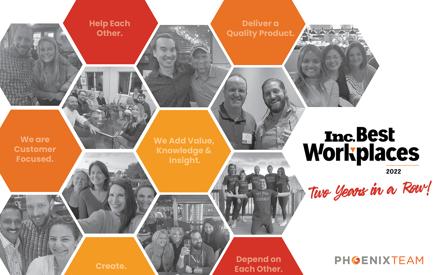 PhoenixTeam Inc Best Workplaces 2022 Social Red